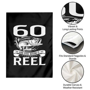 Still Keeping It Reel At 60 Garden Flag Fisherman Birthday Gift TS12 Print Your Wear