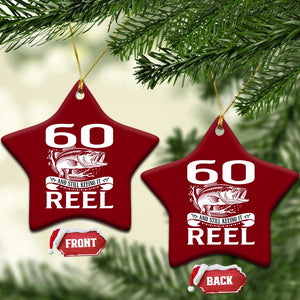 Still Keeping It Reel At 60 Ceramic Ornament Fisherman Birthday Gift TS12 Print Your Wear
