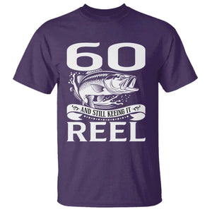 Still Keeping It Reel At 60 T Shirt Fisherman Birthday Gift TS12 Purple Print Your Wear