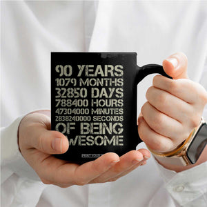 90 Years Of Being Awesome Coffee Mug 90th Birthday Gift Idea TS12 Print Your Wear