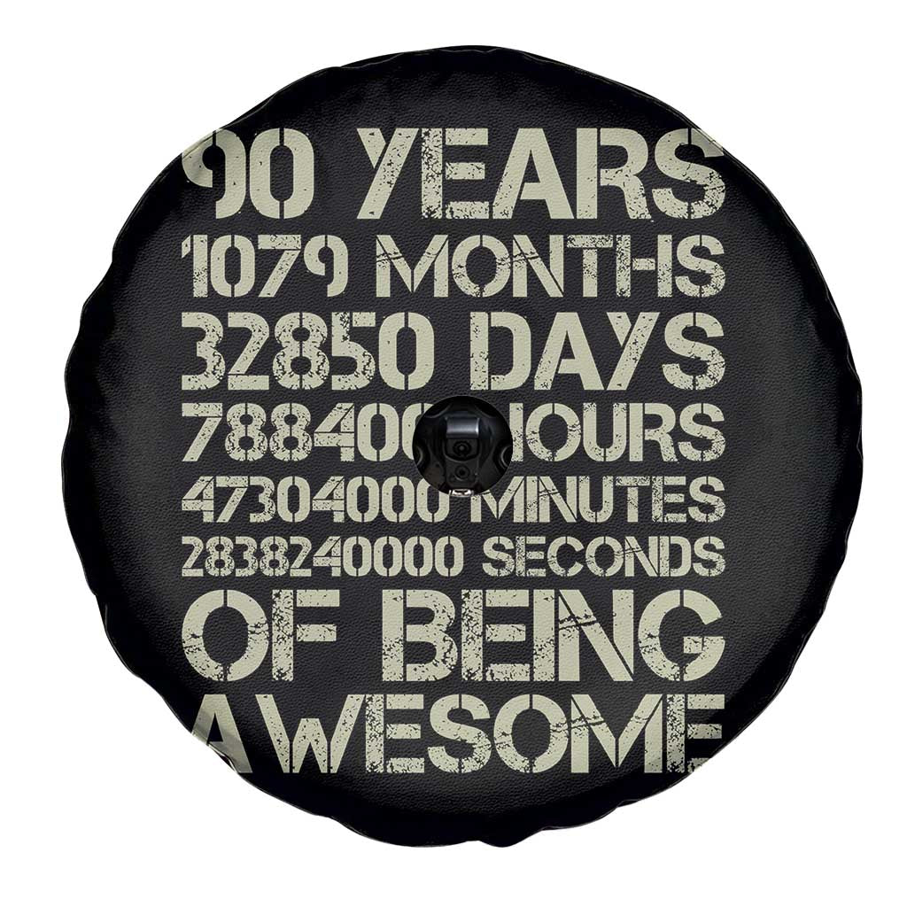 90 Years Of Being Awesome Spare Tire Cover 90th Birthday Gift Idea TS12 Print Your Wear