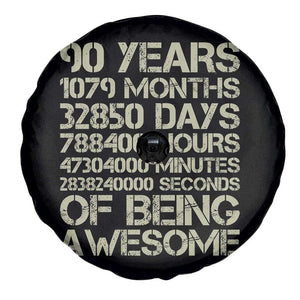 90 Years Of Being Awesome Spare Tire Cover 90th Birthday Gift Idea TS12 Print Your Wear