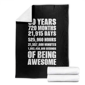 Cheers To 60 Years Birthday Throw Blanket Sixty Years Of Awesome TS12 Black Print Your Wear
