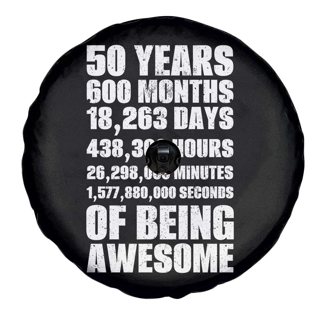 50 Years Of Being Awesome Spare Tire Cover 50th Birthday Gift Idea TS12 Print Your Wear