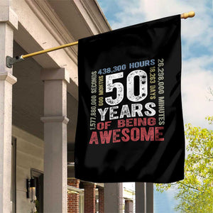 Vintage 50 Years Of Being Awesome Garden Flag 50th Birthday Legend Gift Idea TS12 Print Your Wear