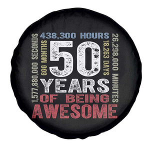Vintage 50 Years Of Being Awesome Spare Tire Cover 50th Birthday Legend Gift Idea TS12 Print Your Wear