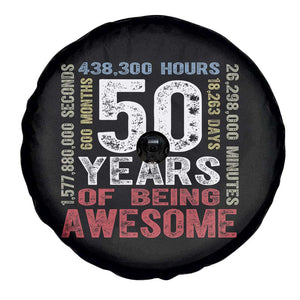 Vintage 50 Years Of Being Awesome Spare Tire Cover 50th Birthday Legend Gift Idea TS12 Print Your Wear
