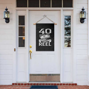 Still Keeping It Reel At 40 Garden Flag Fisherman Birthday Gift TS12 Print Your Wear