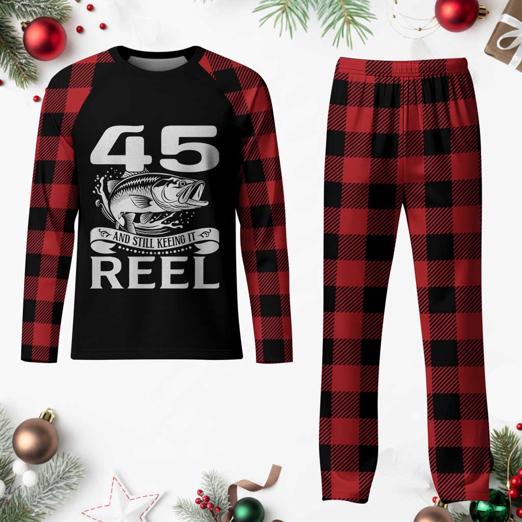 Still Keeping It Reel At 45 Plaid Pajama Set Fisherman Birthday Gift TS12 Buffalo Plaid Print Your Wear