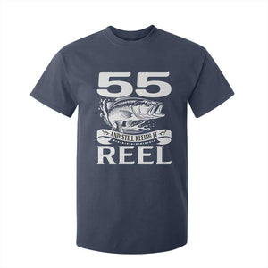 Still Keeping It Reel At 55 T Shirt For Kid Fisherman Birthday Gift TS12 Navy Print Your Wear