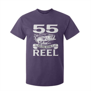 Still Keeping It Reel At 55 T Shirt For Kid Fisherman Birthday Gift TS12 Purple Print Your Wear