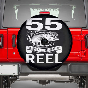 Still Keeping It Reel At 55 Spare Tire Cover Fisherman Birthday Gift TS12 Black Print Your Wear