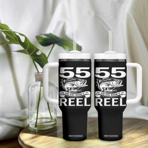 Still Keeping It Reel At 55 Tumbler With Handle Fisherman Birthday Gift TS12 Print Your Wear