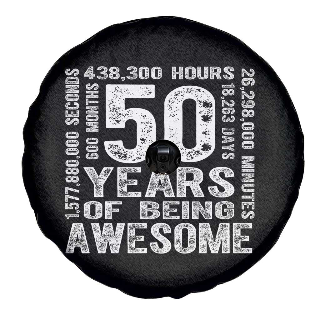 Funny 50th Birthday Gift Spare Tire Cover 50 Years Of Being Awesome TS12 Print Your Wear