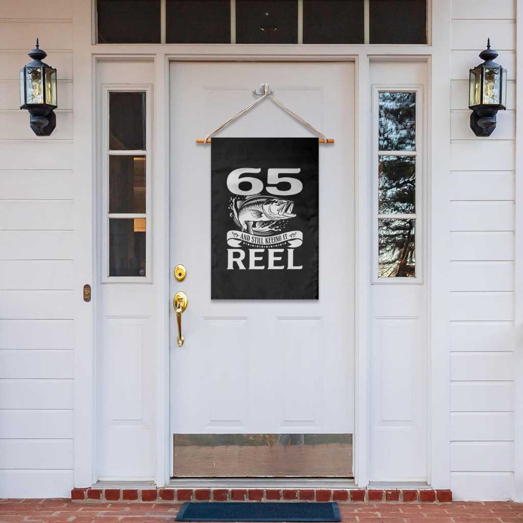 Still Keeping It Reel At 65 Garden Flag Fisherman Birthday Gift TS12 Print Your Wear