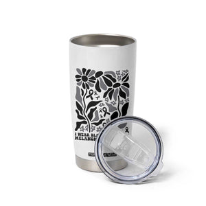 Melanoma Awareness Tumbler Cup I Wear Black For Myself Skin Cancer Survivor TS12 Print Your Wear