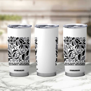 Melanoma Awareness Tumbler Cup I Wear Black For Myself Skin Cancer Survivor TS12 Print Your Wear