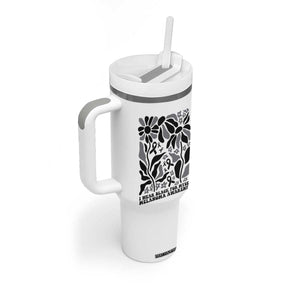 Melanoma Awareness Tumbler With Handle I Wear Black For Myself Skin Cancer Survivor TS12 Print Your Wear