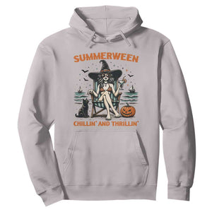 Witchy Beach Summerween Vacation Hoodie Chillin And Thrillin