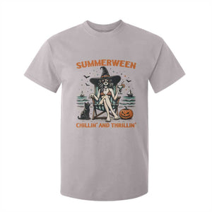 Witchy Beach Summerween Vacation T Shirt For Kid Chillin And Thrillin