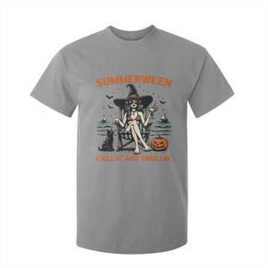 Witchy Beach Summerween Vacation T Shirt For Kid Chillin And Thrillin
