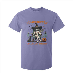 Witchy Beach Summerween Vacation T Shirt For Kid Chillin And Thrillin