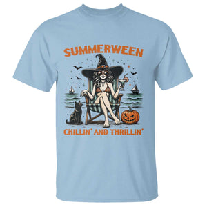 Witchy Beach Summerween Vacation T Shirt Chillin And Thrillin