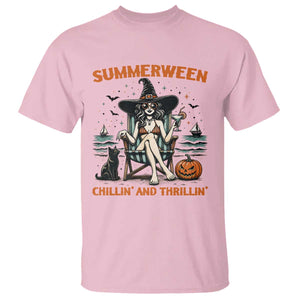 Witchy Beach Summerween Vacation T Shirt Chillin And Thrillin