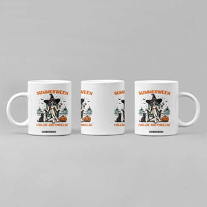 Witchy Beach Summerween Vacation Coffee Mug Chillin And Thrillin