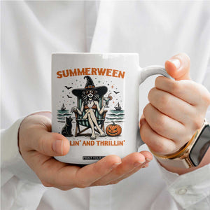 Witchy Beach Summerween Vacation Coffee Mug Chillin And Thrillin