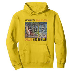 Welcome To Summerween Chillin And Thrillin Hoodie Funny Summer Halloween