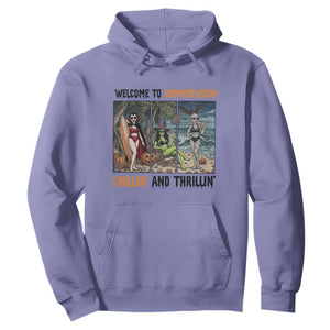 Welcome To Summerween Chillin And Thrillin Hoodie Funny Summer Halloween