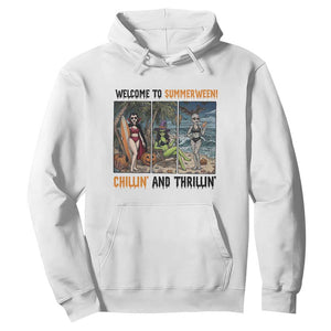 Welcome To Summerween Chillin And Thrillin Hoodie Funny Summer Halloween
