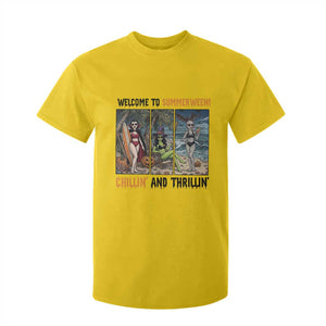 Welcome To Summerween Chillin And Thrillin T Shirt For Kid Funny Summer Halloween