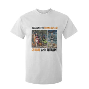 Welcome To Summerween Chillin And Thrillin T Shirt For Kid Funny Summer Halloween