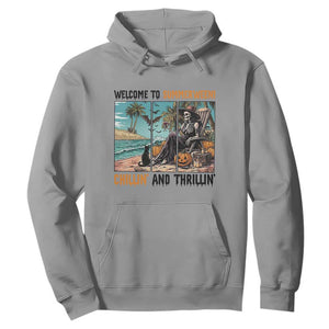 Welcome To Summerween Chillin And Thrillin Hoodie Spooky Beach Party Gift