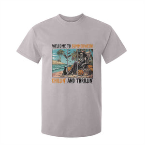 Welcome To Summerween Chillin And Thrillin T Shirt For Kid Spooky Beach Party Gift