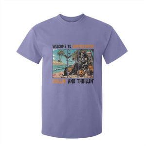 Welcome To Summerween Chillin And Thrillin T Shirt For Kid Spooky Beach Party Gift