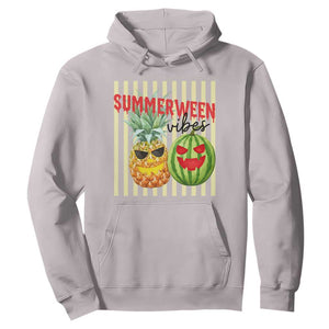 Funny Summerween Fruit Hoodie Spooky Pineapple Watermelon Graphic