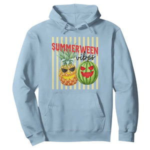 Funny Summerween Fruit Hoodie Spooky Pineapple Watermelon Graphic