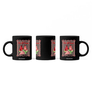 Striped Watermelon Beach Vibes Graphic Coffee Mug Slice Of Summer