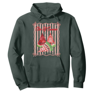 Striped Watermelon Beach Vibes Graphic Hoodie Slice Of Summer