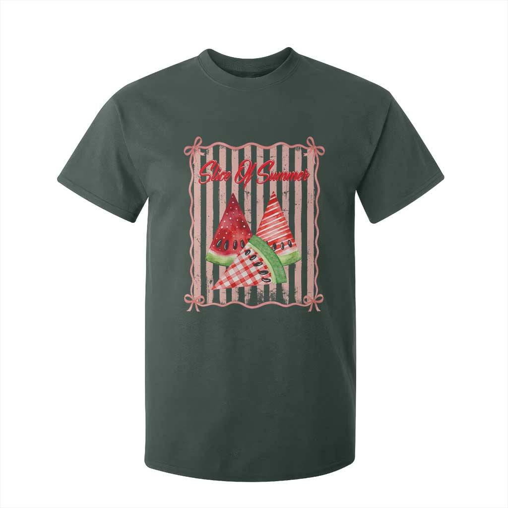 Striped Watermelon Beach Vibes Graphic T Shirt For Kid Slice Of Summer
