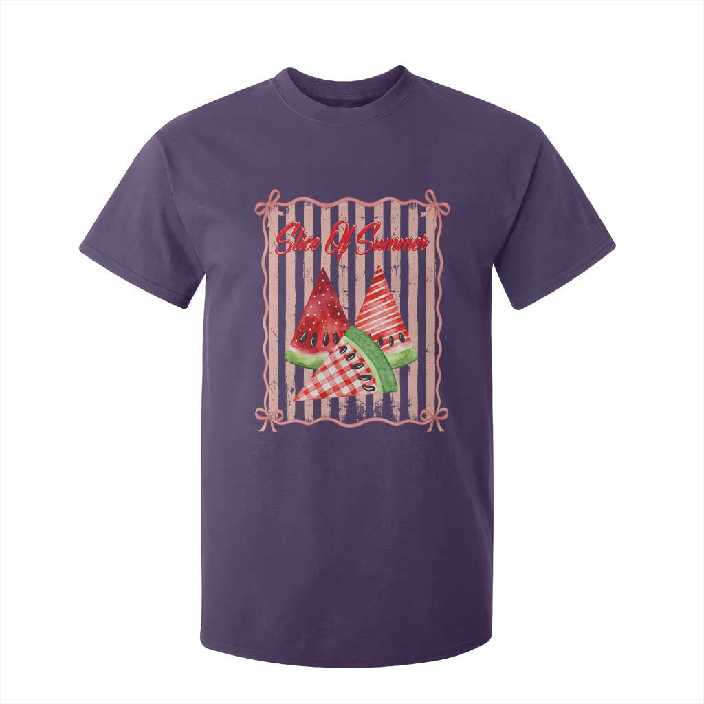 Striped Watermelon Beach Vibes Graphic T Shirt For Kid Slice Of Summer