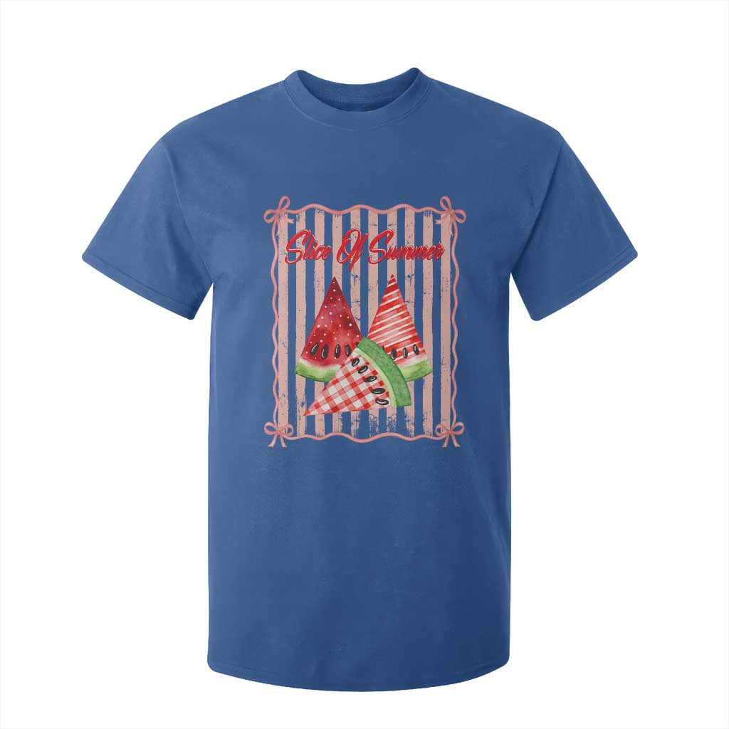 Striped Watermelon Beach Vibes Graphic T Shirt For Kid Slice Of Summer