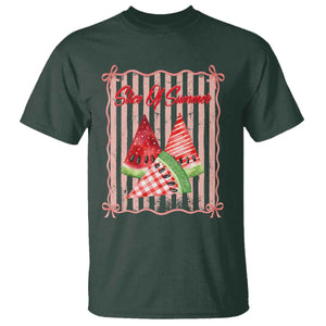 Striped Watermelon Beach Vibes Graphic T Shirt Slice Of Summer