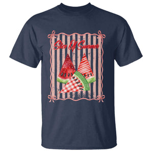 Striped Watermelon Beach Vibes Graphic T Shirt Slice Of Summer