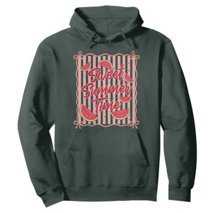 Striped Watermelon Beach Vibes Graphic Hoodie Sweet Summer Time