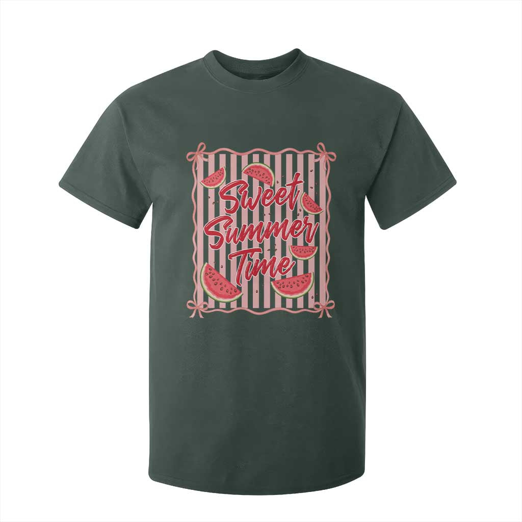 Striped Watermelon Beach Vibes Graphic T Shirt For Kid Sweet Summer Time
