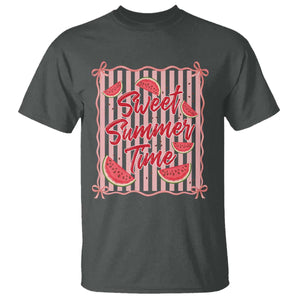 Striped Watermelon Beach Vibes Graphic T Shirt Sweet Summer Time